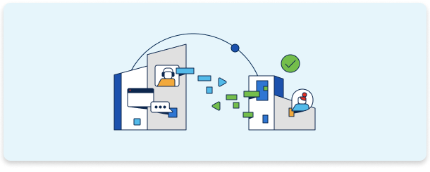 Illustrated tile for Collaboration and Customer Engagement Collection.