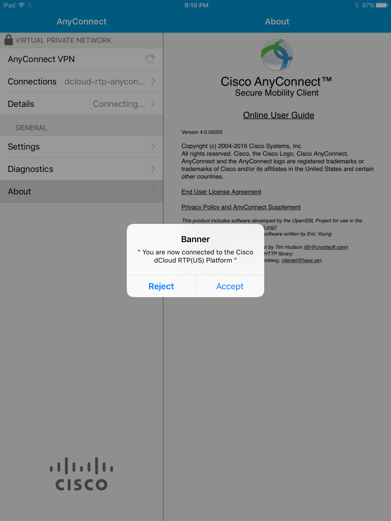 Adding a Mobile Client to an Active Session for ASA